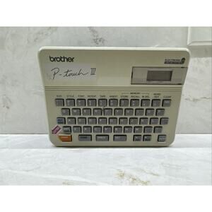 1990 Brother P-touch III 3 (PT - 10 ) Label Maker Tested Working w. Black Tape